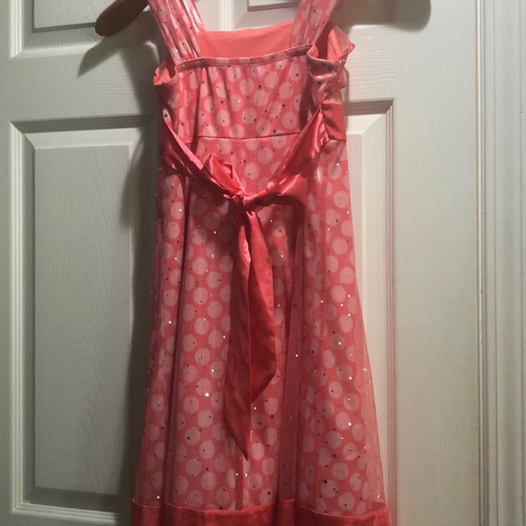 Pink polka dot and glitter dress - Picture 2 of 4